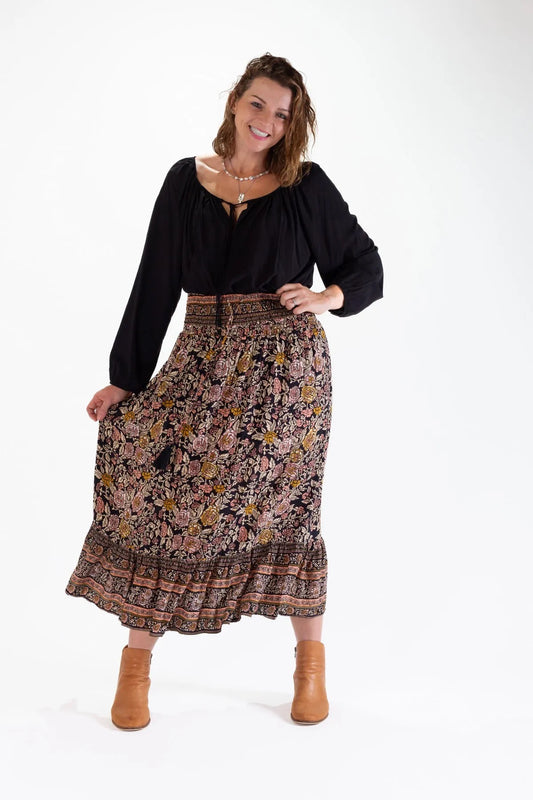 Ombak Shelly Boho Gypsy Skirt