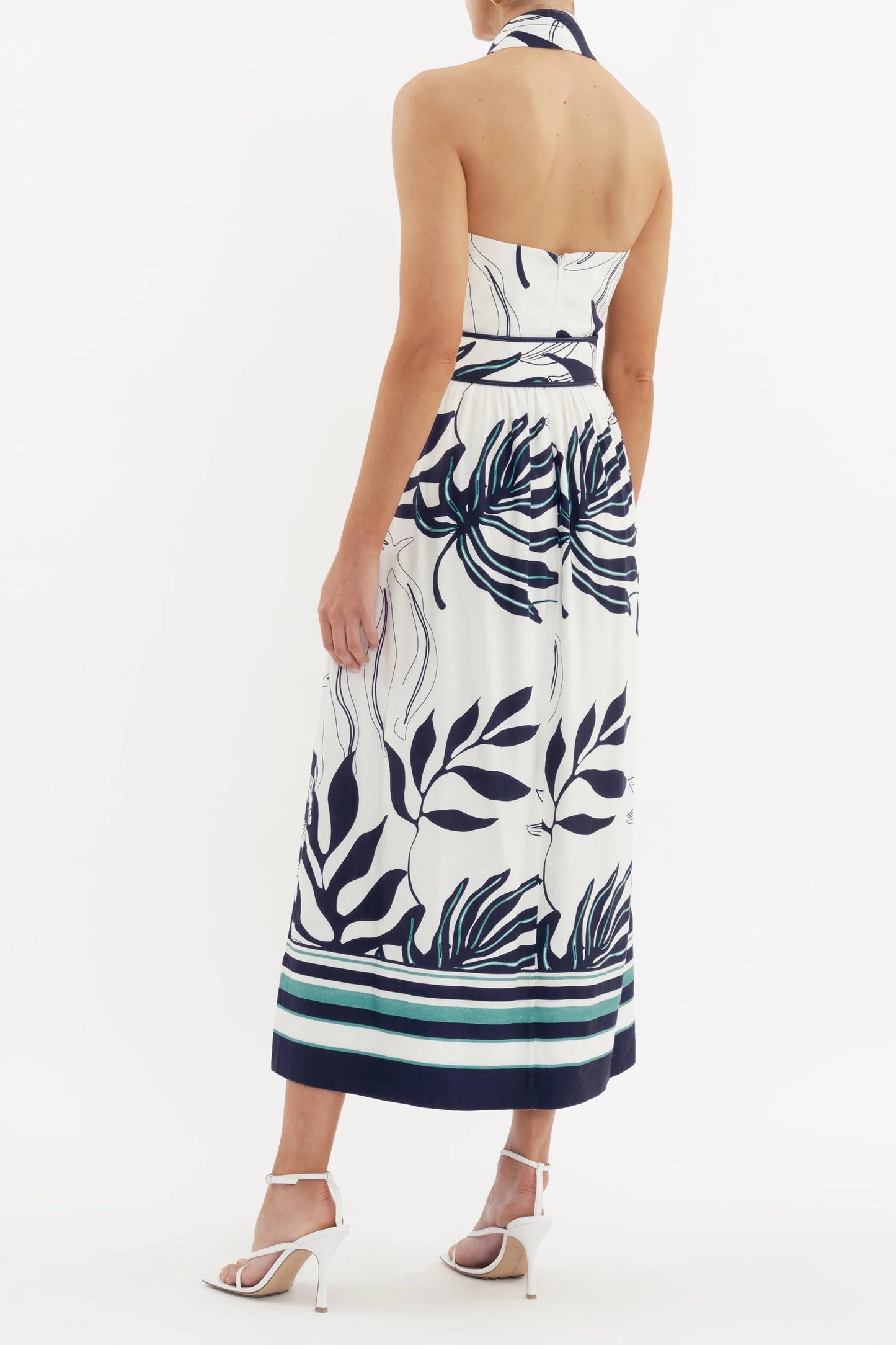 Rebecca Vallance Aurerlia Halter Midi - Print