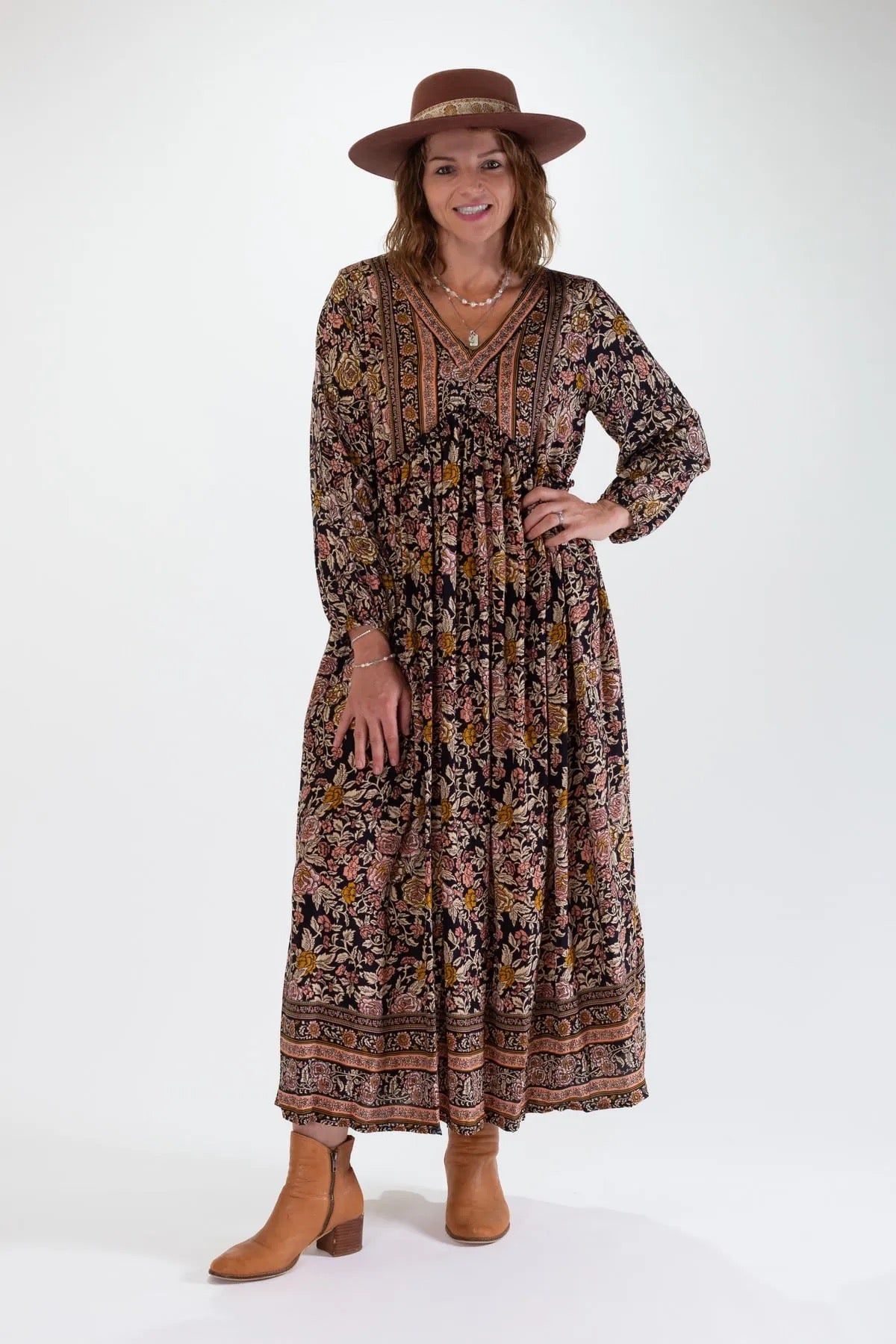 Ombak Mila Maxi Dress Desert Rose