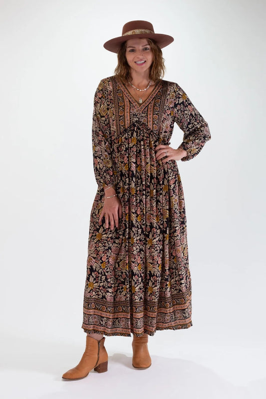 Ombak Mila Maxi Dress Desert Rose