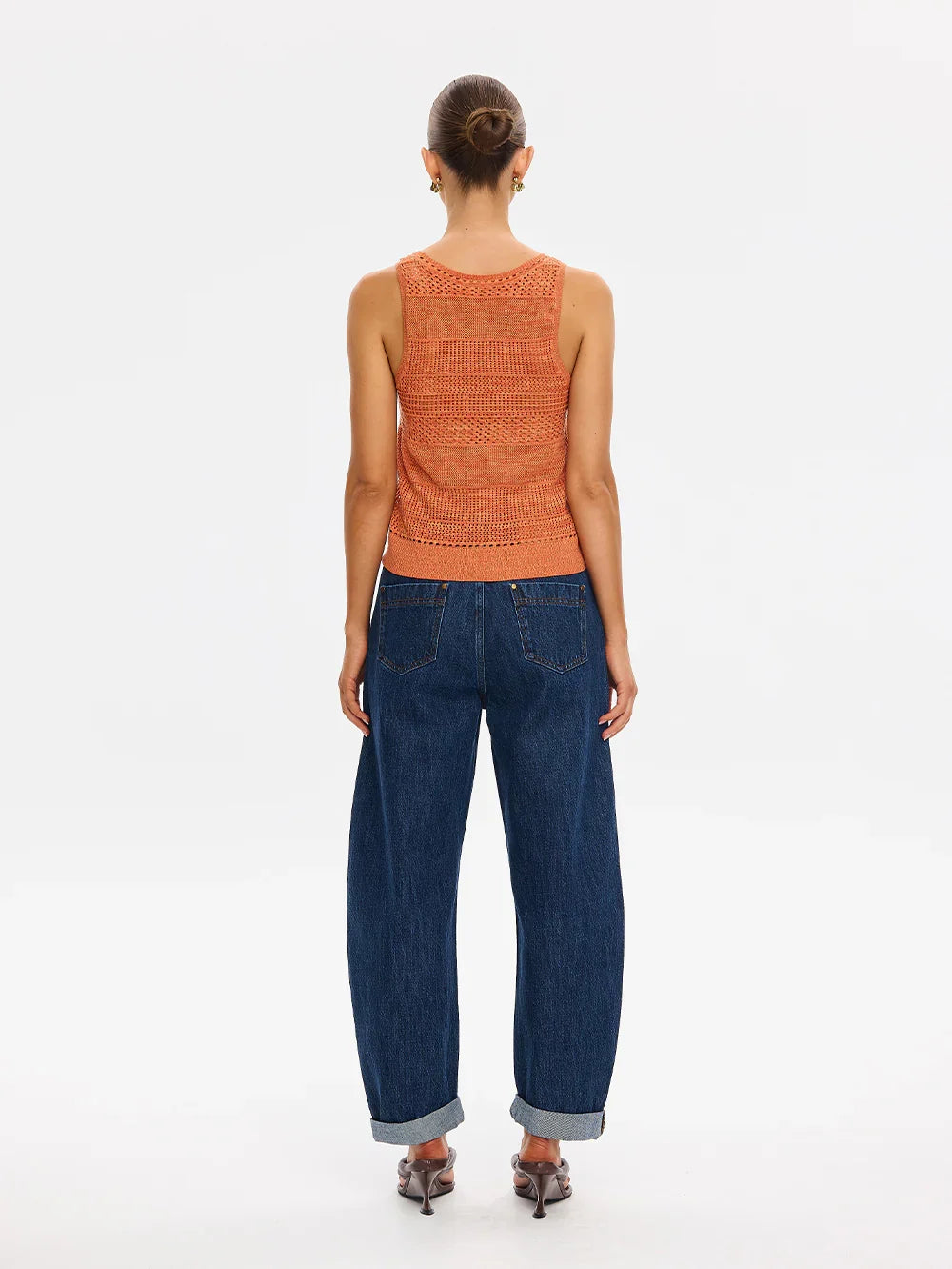 Kivari Jacqui Knit Cami in Rust