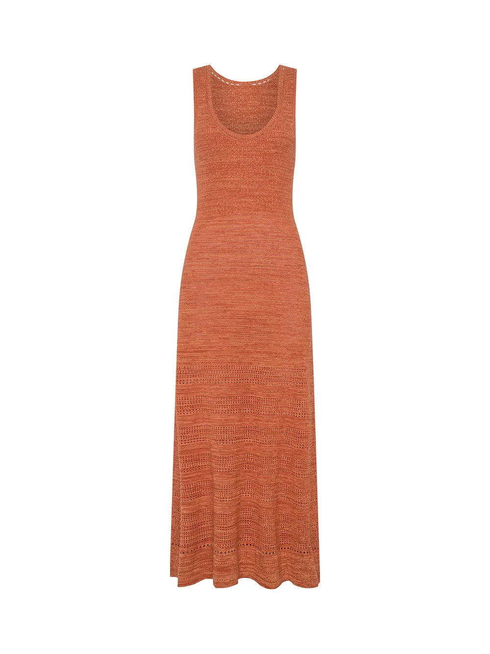 Kivari Jacqui Knit Maxi Dress in Rust