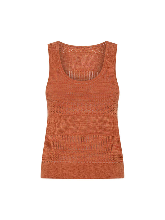Kivari Jacqui Knit Cami in Rust