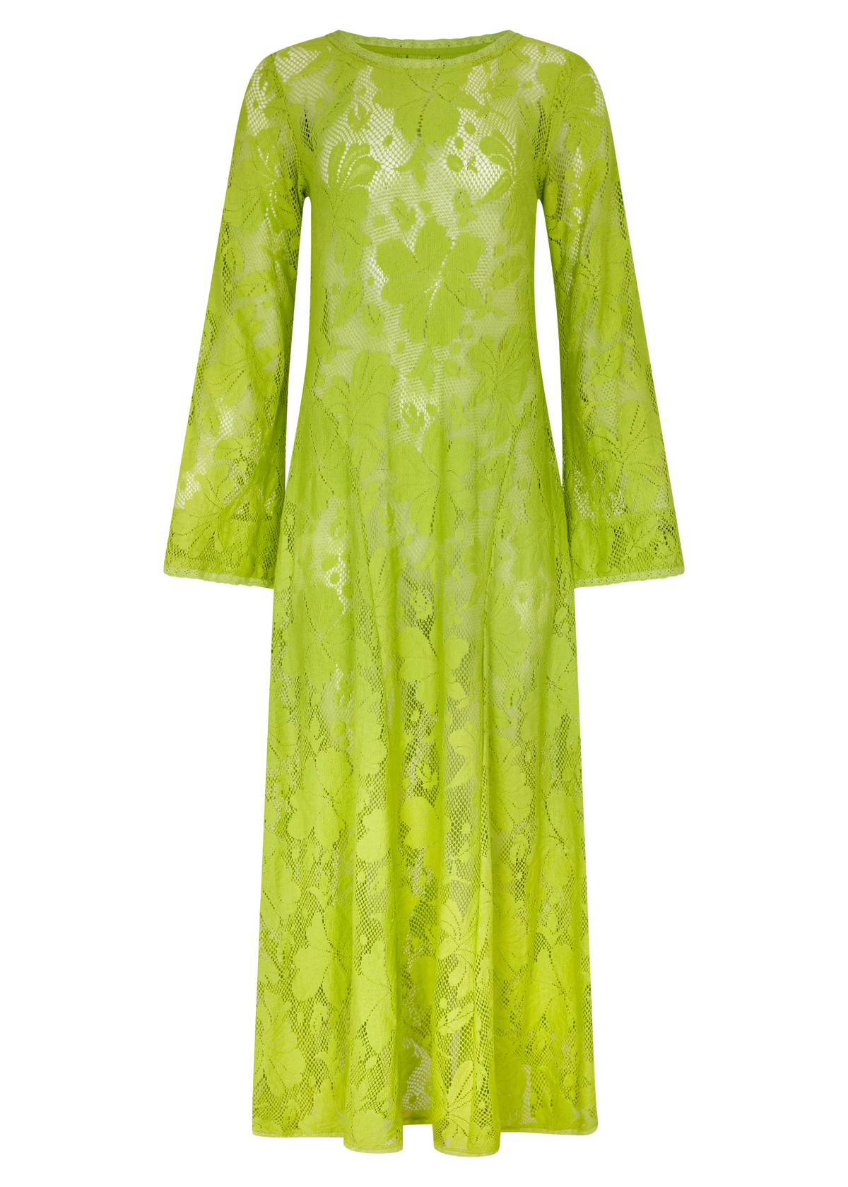 Kinga Csilla Citron Nova Lace Cherry Maxi Dress