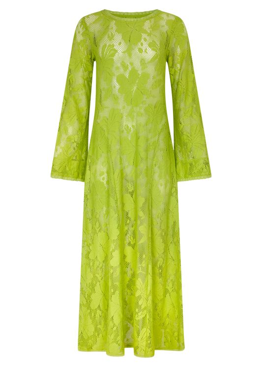 Kinga Csilla Citron Nova Lace Cherry Maxi Dress