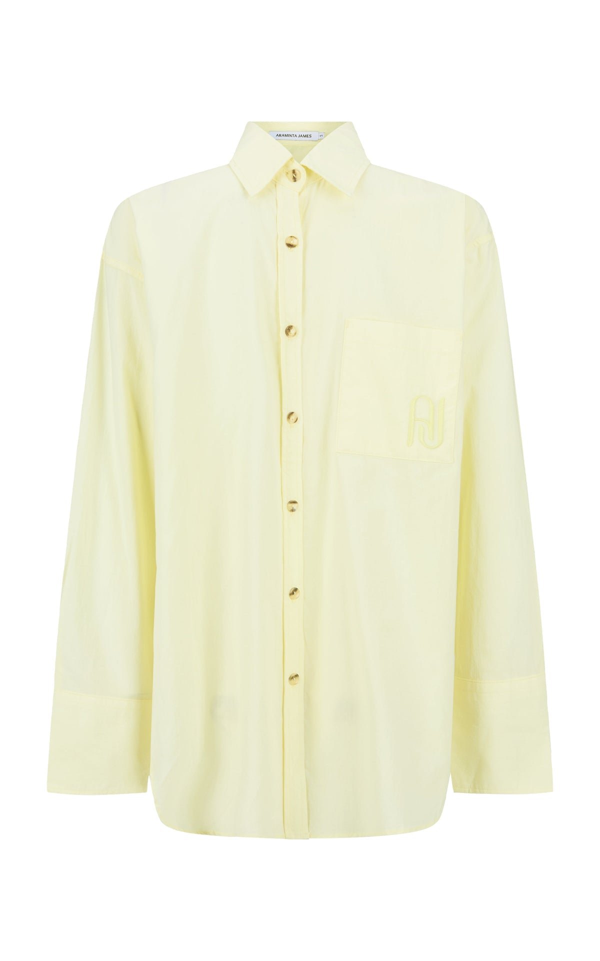 AJ Cotton Shirt Pastel Yellow