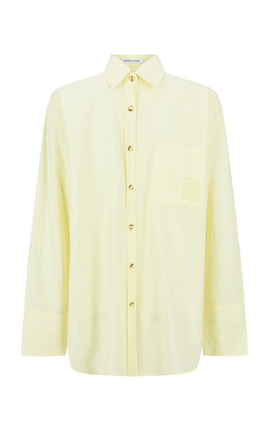 AJ Cotton Shirt Pastel Yellow