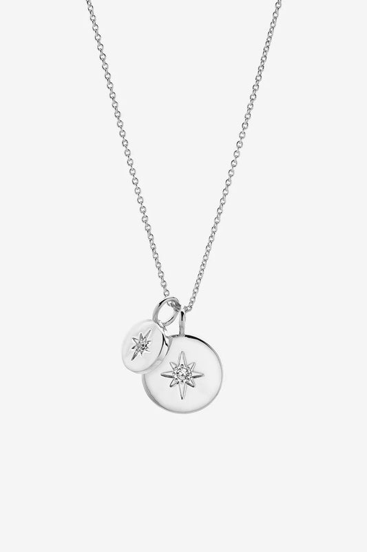Liberte Beck Silver Clear Necklace
