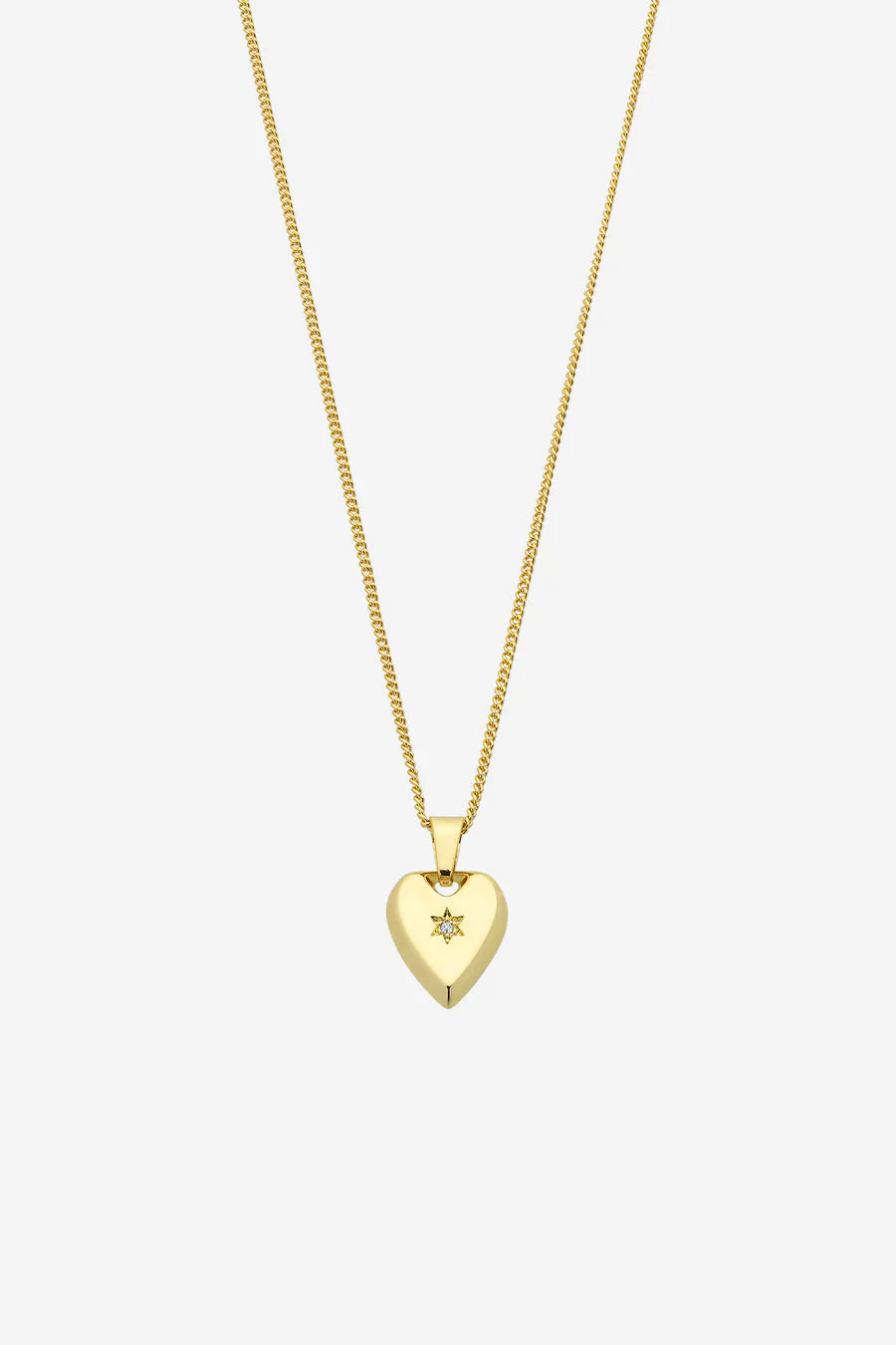 Liberte Stella Gold Heart Crystal Necklace