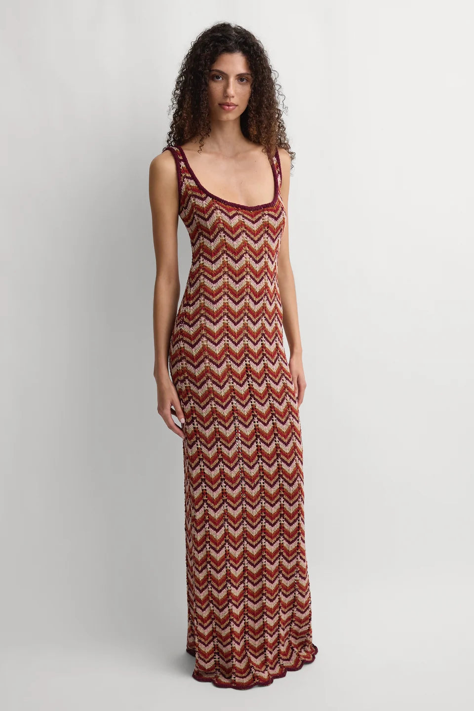Faithfull Malena Maxi Dress in Blanca Stripe