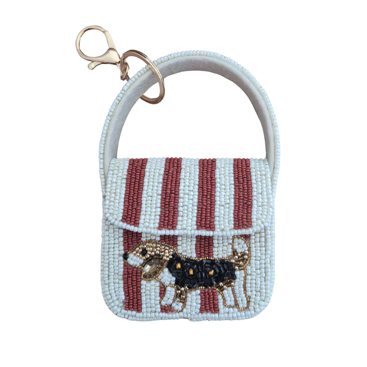 Zoda Accessories Mini Beaded Handbag Keychain