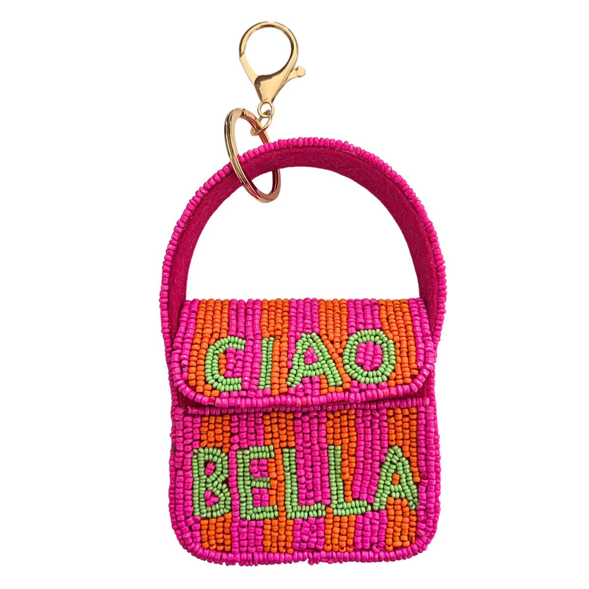 Zoda Accessories Mini Beaded Handbag Keychain