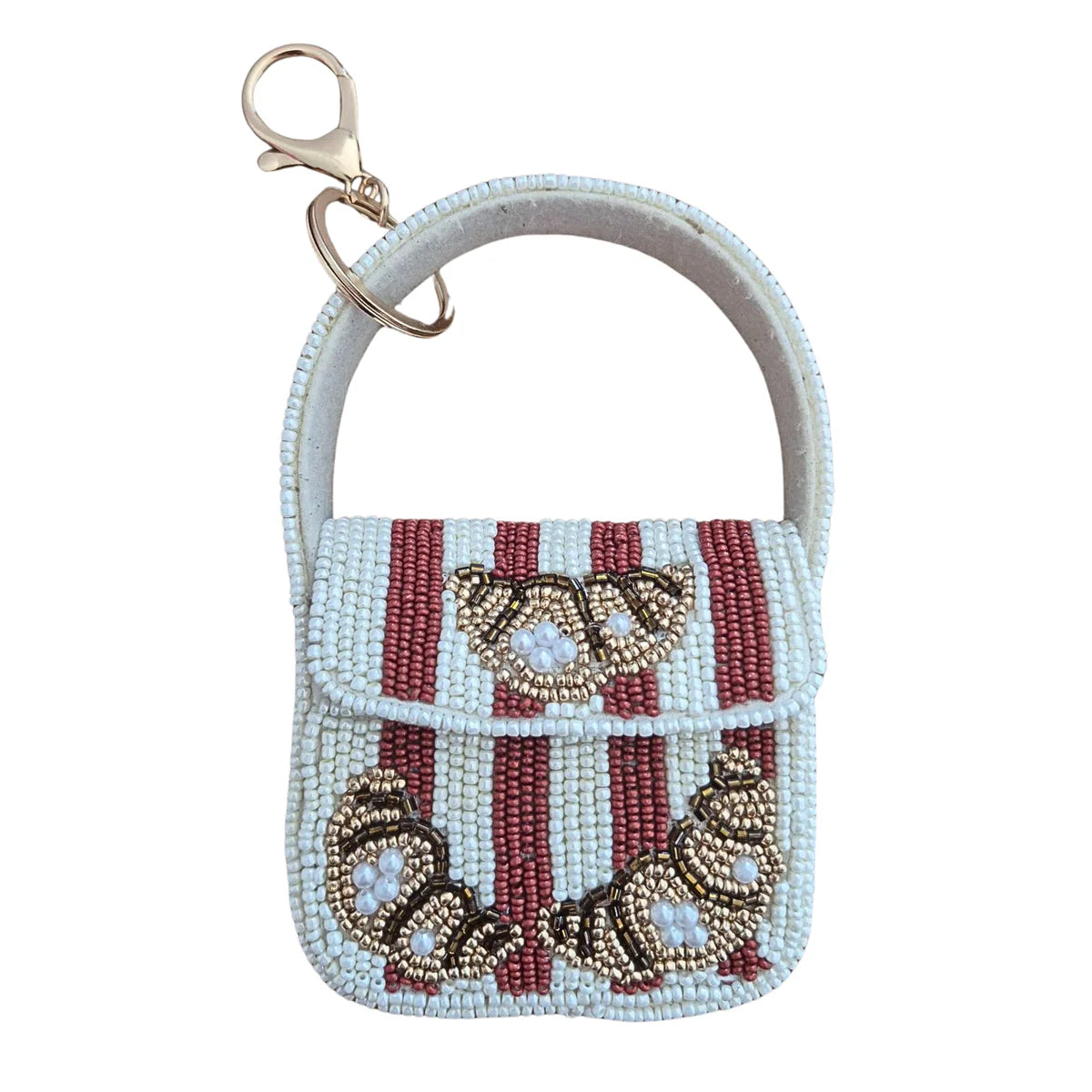 Zoda Accessories Mini Beaded Handbag Keychain