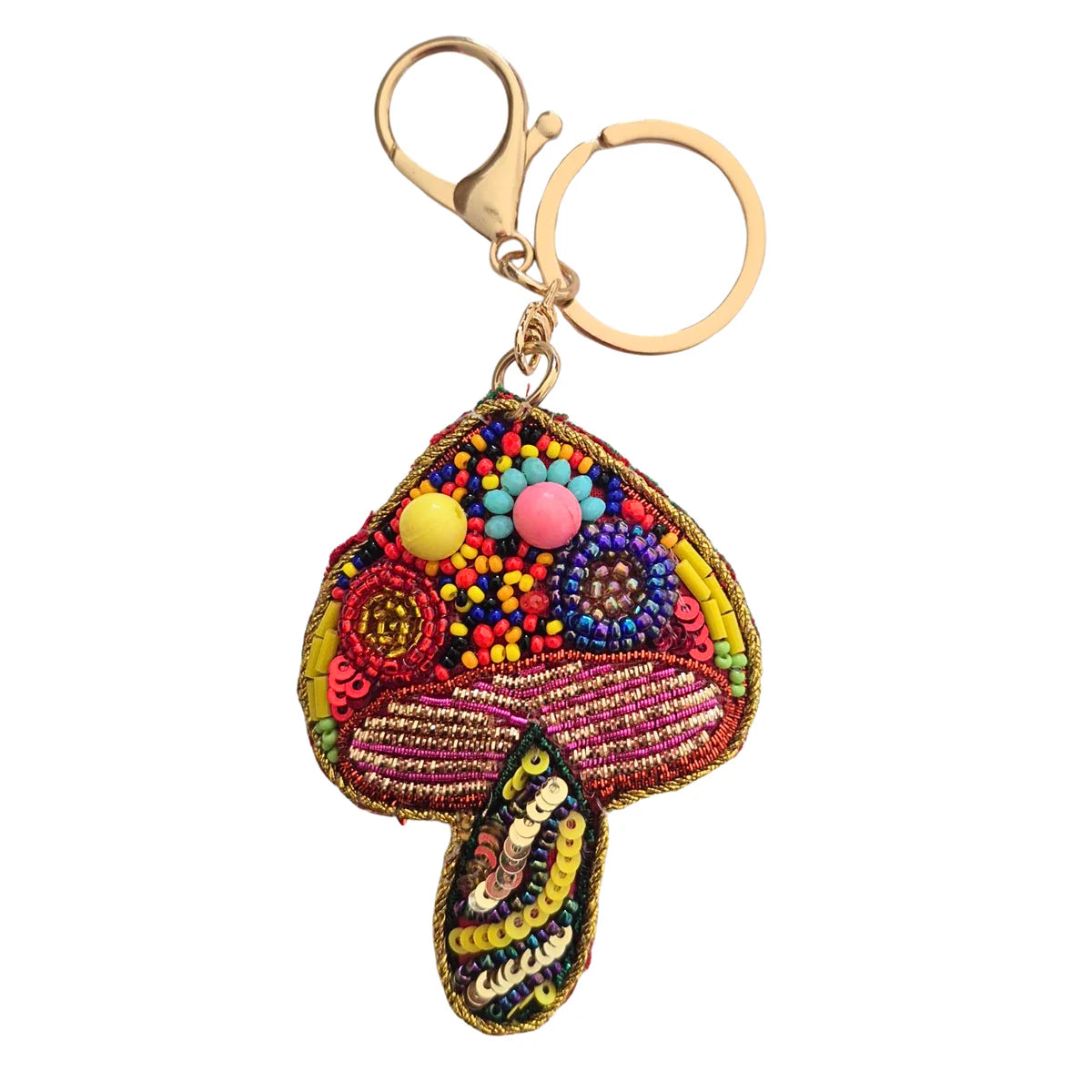 Zoda Accessories Beaded Shape Keychain