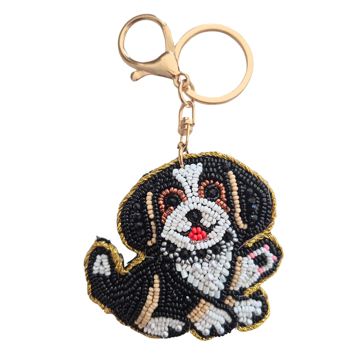 Zoda Accessories Beaded Shape Keychain