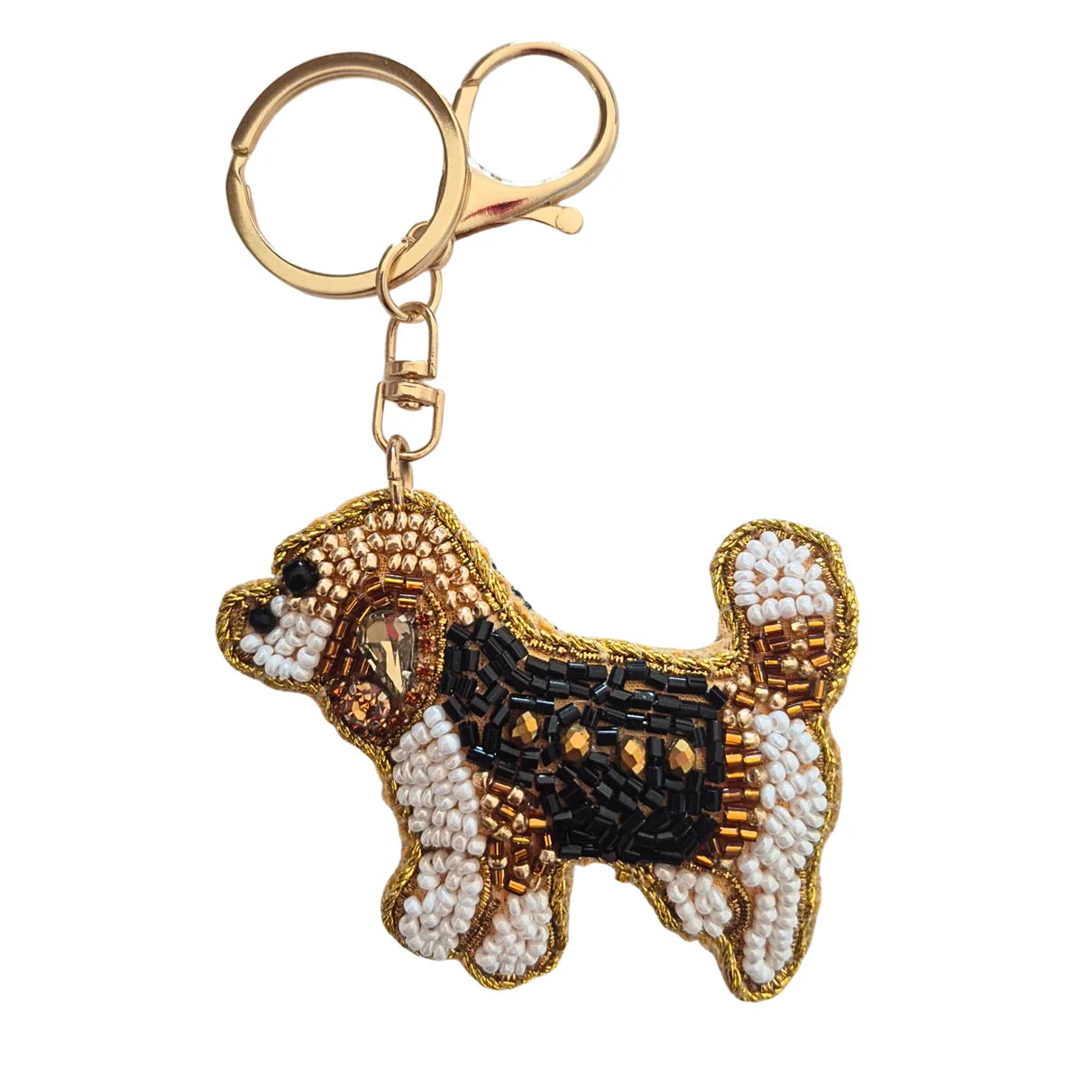 Zoda Accessories Beaded Shape Keychain