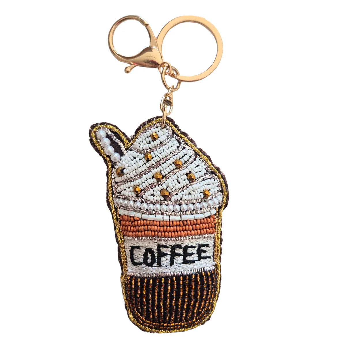 Zoda Accessories Beaded Shape Keychain