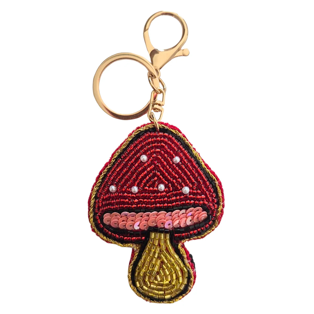 Zoda Accessories Beaded Shape Keychain