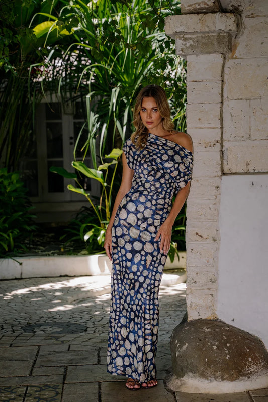 Nassaya Sea Shore Mesh Dress