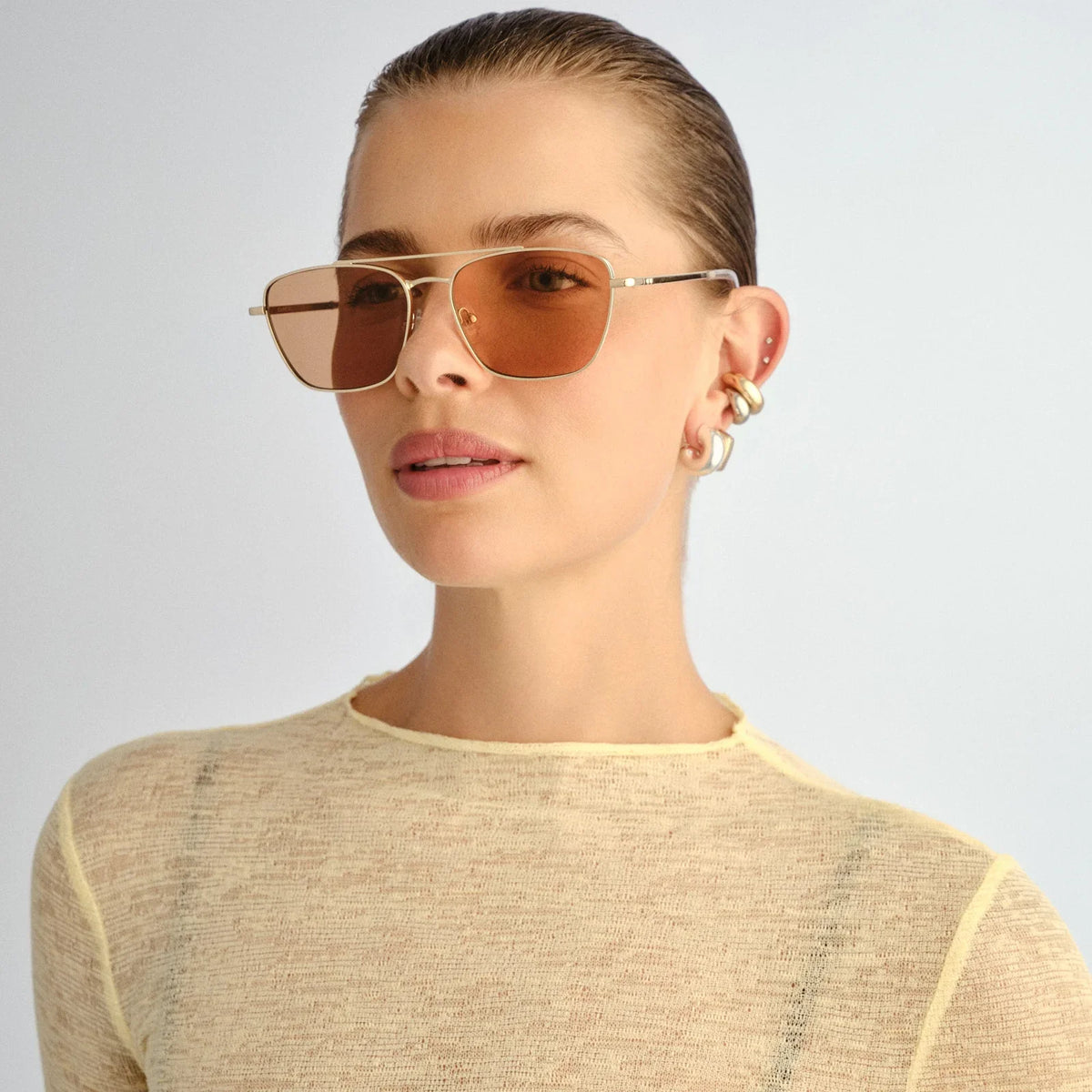 Le Specs Diametric II in Bright Gold