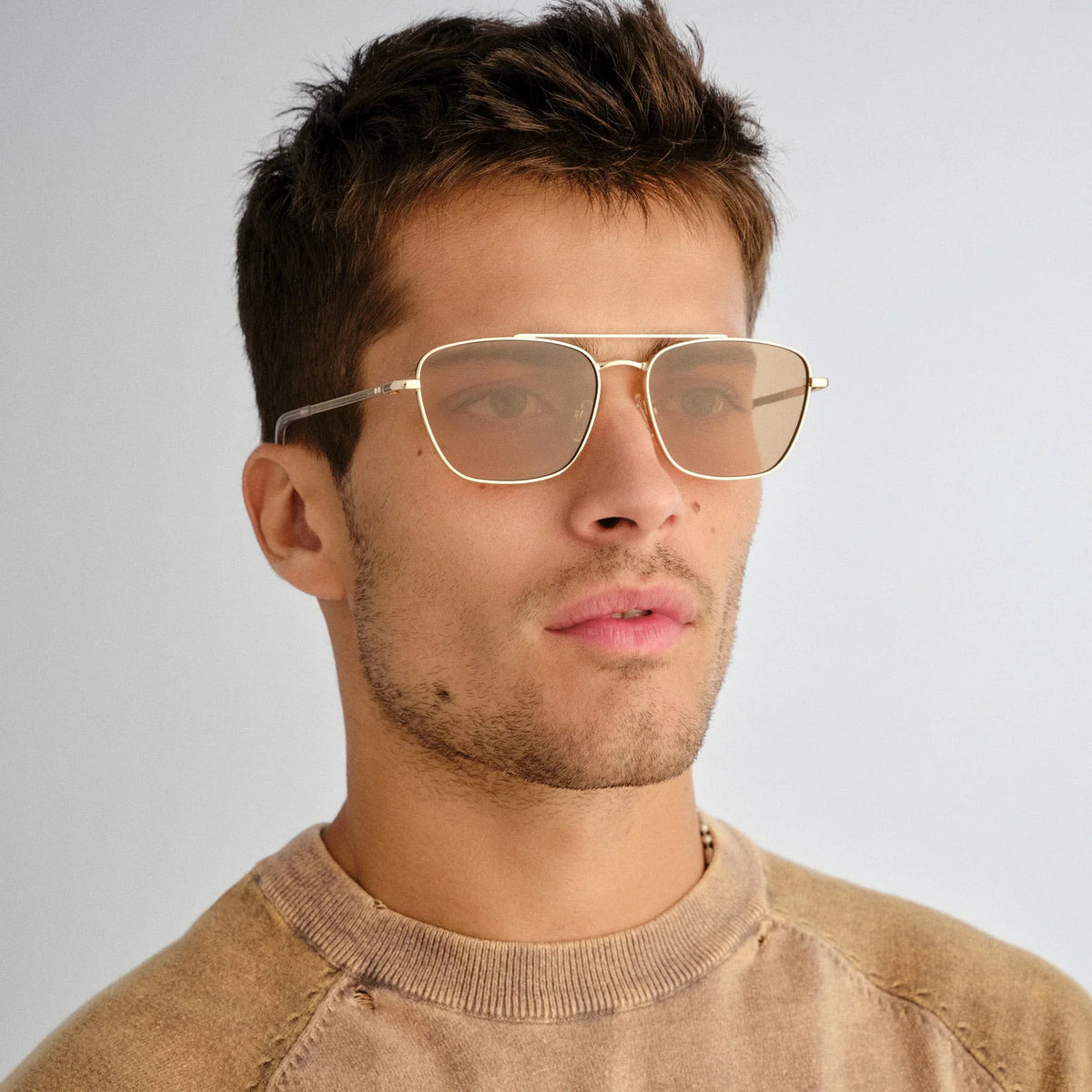 Le Specs Diametric II in Bright Gold