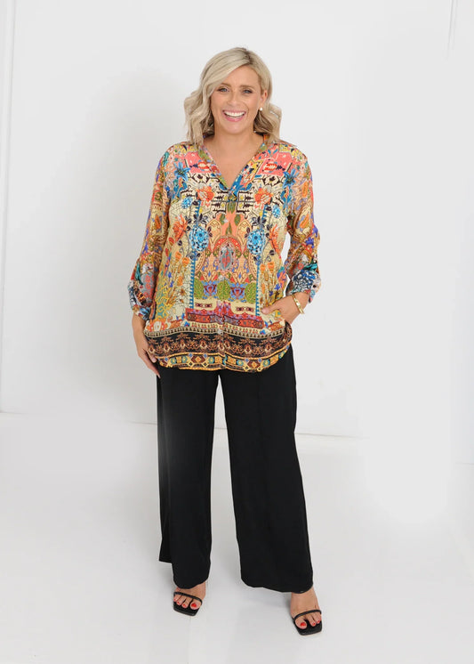 Ivy Pearl Aztec Shirt curated by Ellery & Moss