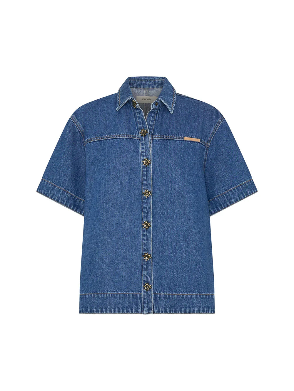 Kivari Marla Denim Shirt curated by Ellery & Moss