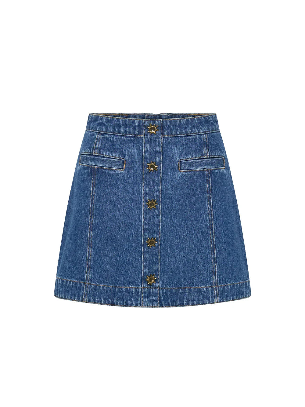 Kivari Shea Denim Skirt curated by Ellery & Moss