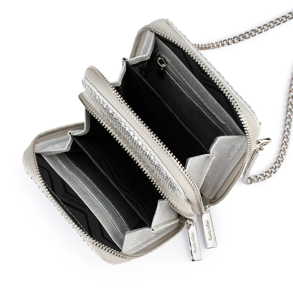 Olga Berg Elton Mesh Cross Body Bag