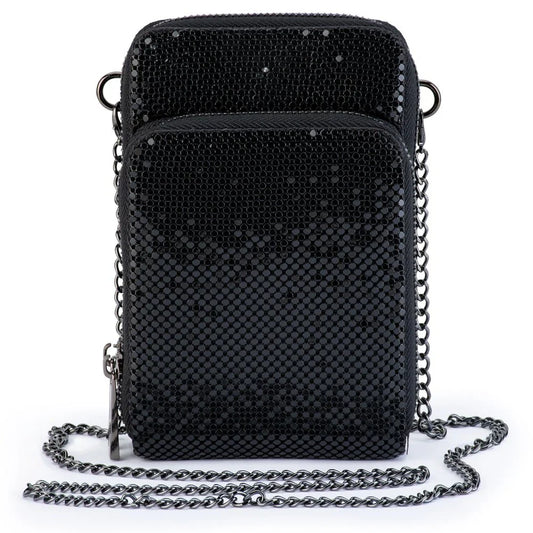 Olga Berg Elton Mesh Cross Body Bag