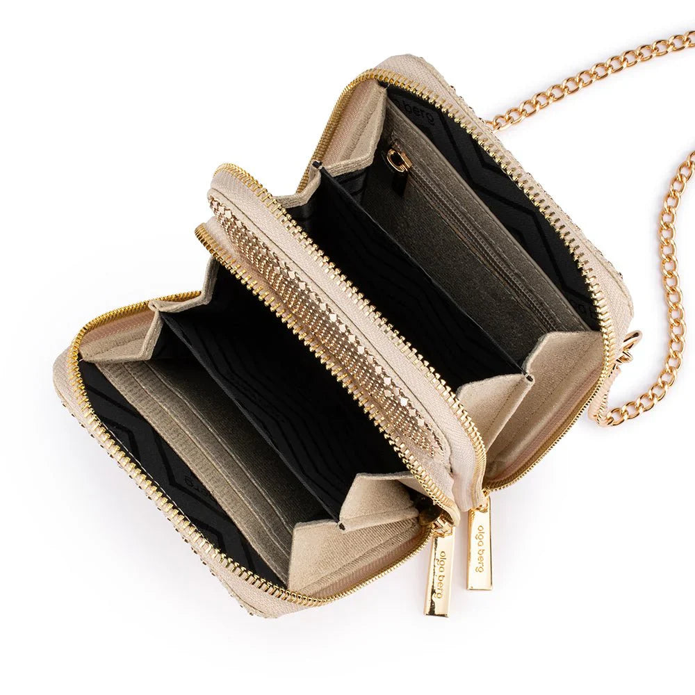 Olga Berg Elton Mesh Cross Body Bag