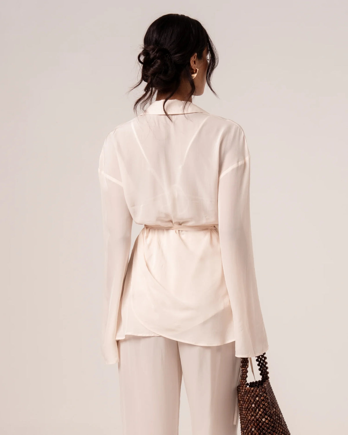 OchreLane Palma Wrap Shirt in Honeymoon