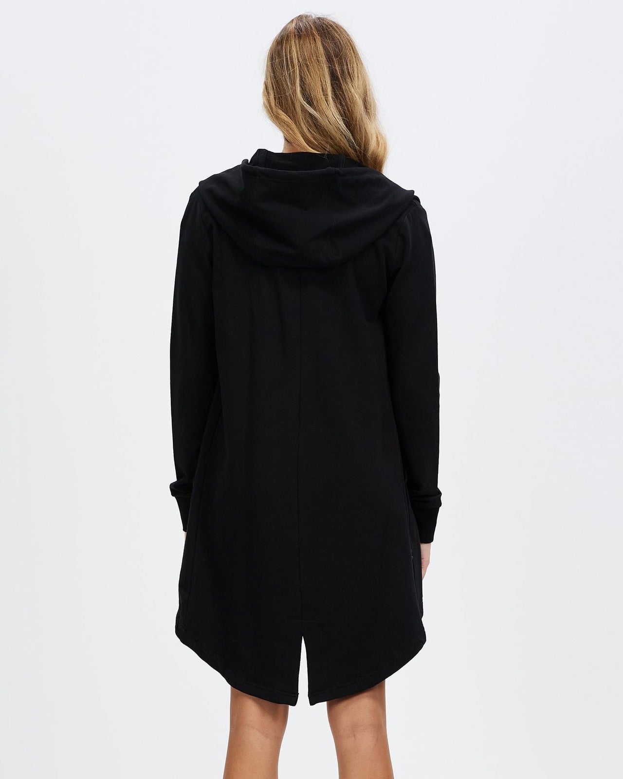 Silent Theory Ashleigh Hooded Cardi in Black